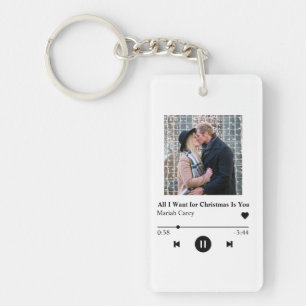 Personalized Music Player Christmas Gift Key Ring