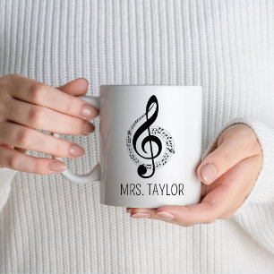 Personalized Music Teacher Gift With Name Musician Mug