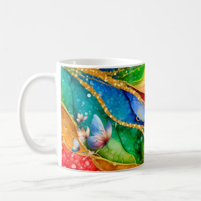 Personalized Mystic Butterfly Mug (Left)