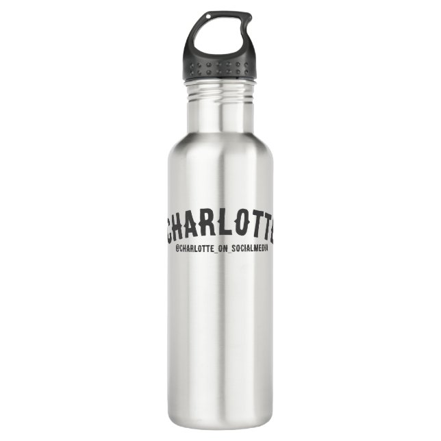 Personalized - Name and Social Media  710 Ml Water Bottle (Front)