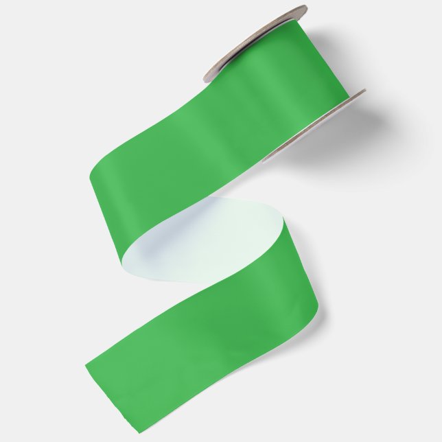 PERSONALIZED NAME AND TEXT GREEN  SATIN RIBBON (Front+Back)