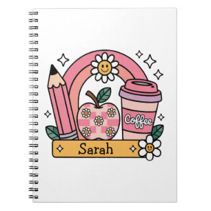 Personalized Name Back to School Gift for Teacher Notebook