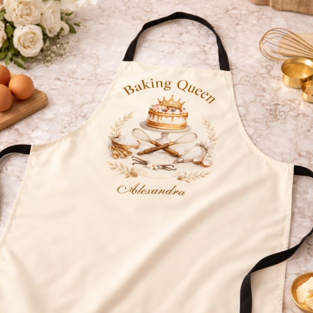 Personalized Name Baking Queen Apron (Creator Uploaded)
