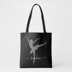 Personalized Name Ballerina Tote Bag