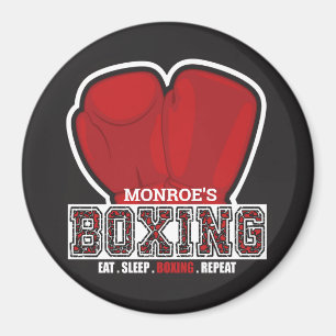 Personalized NAME Boxer Boxing Glove Prize Fighter Magnet