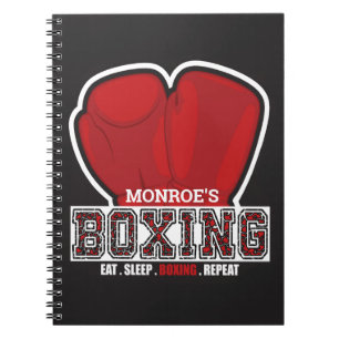 Personalized NAME Boxer Boxing Glove Prize Fighter Notebook