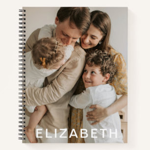 personalized name custom photo notebook