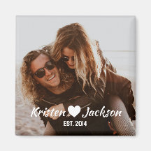 Personalized Name & Date Simple Magnet