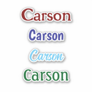 Personalized Name Decal Custom Times Four Sticker
