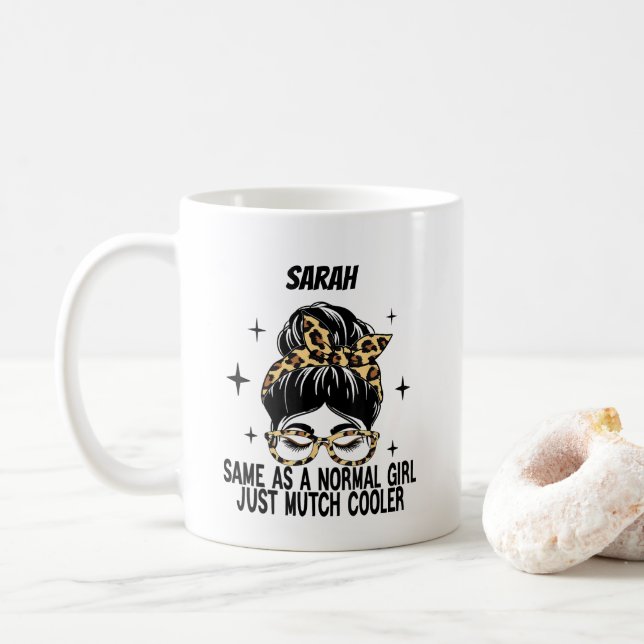 Personalized Name Definition Coffee Funny Coffee Mug (With Donut)