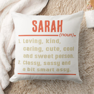 Personalized Name Definition sleeping pillow