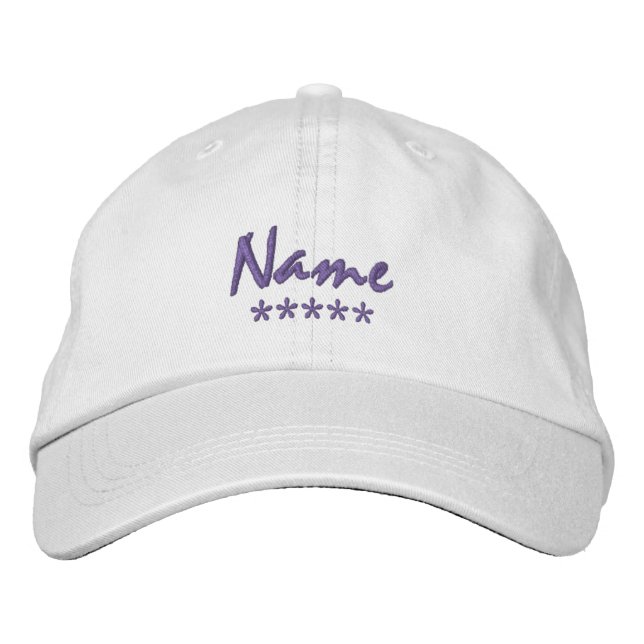 Personalized Name Embroidered Hat (Front)