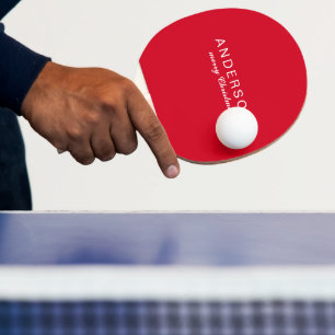 Personalized Name Festive Merry Christmas Ping Pong Paddle