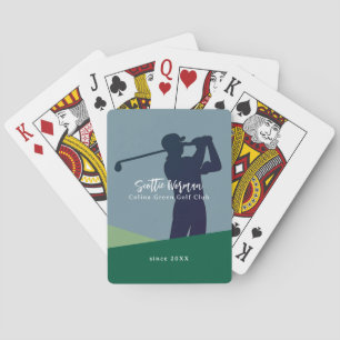 Personalized Name Golfer Poker Playing Cards