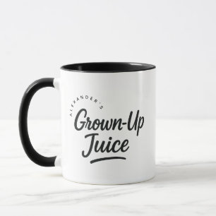 Personalized Name Grown-Up Juice Gift Coffee Mug