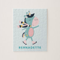 Personalized Name Ice-Skating Unicorn Kids