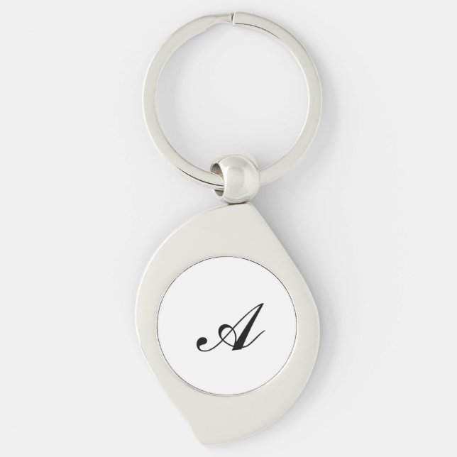 Personalized Name Initial  Key Ring (Front)