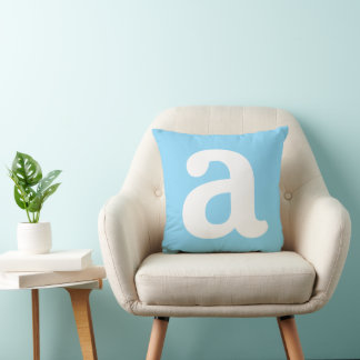 Personalized Name Initial Stylish Modern Minimal  Cushion