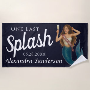 Personalized  Name Mermaid Bachelorette  Beach Towel