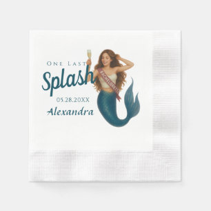 Personalized Name Mermaid Bachelorette Napkin