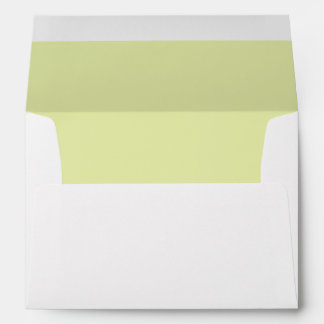 Personalized Name Modern Elegant Wedding White Envelope