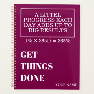 PERSONALIZED NAME MODERN MINIMAL GET THINGS DONE PLANNER