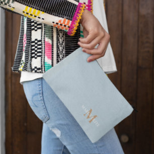 Personalized Name Monogram Accessory Pouch