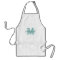 Personalized name monogram apron | Turquoise blue