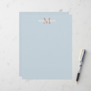 Personalized Name Monogram Custom Letterhead