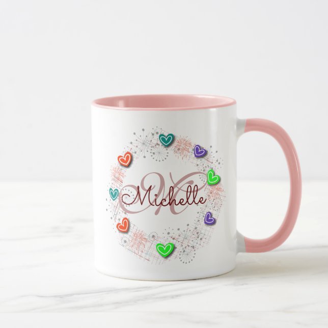 Personalized Name Monogram Mug (Right)