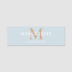 Personalized Name Monogram Tag