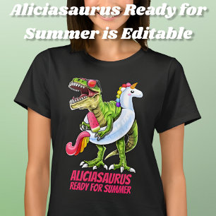 Personalized Name NameoSaurus Cool T-Rex T-Shirt