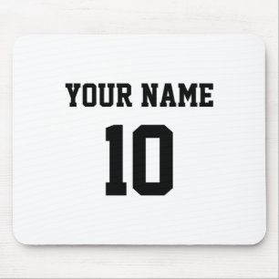 Personalized Name Number Front Back T Shirt_1 Mouse Mat