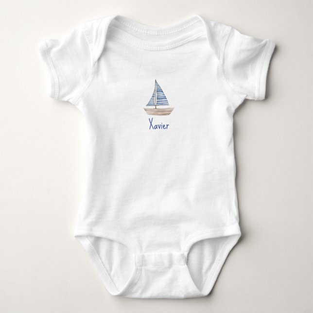 PERSONALIZED NAME one-piece Baby Bodysuit (Front)