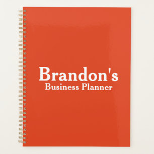 Personalized Name   Orange Business Planner