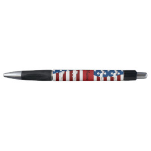 Personalized name Patriotic unicorn