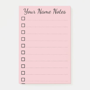 personalized name post-it notes