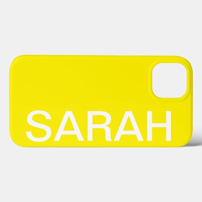 Personalized Name Simple Stylish Modern Minimal Case-Mate iPhone Case (Back (Horizontal))