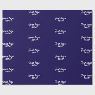 Personalized Name Simple stylish Your logo here Wrapping Paper