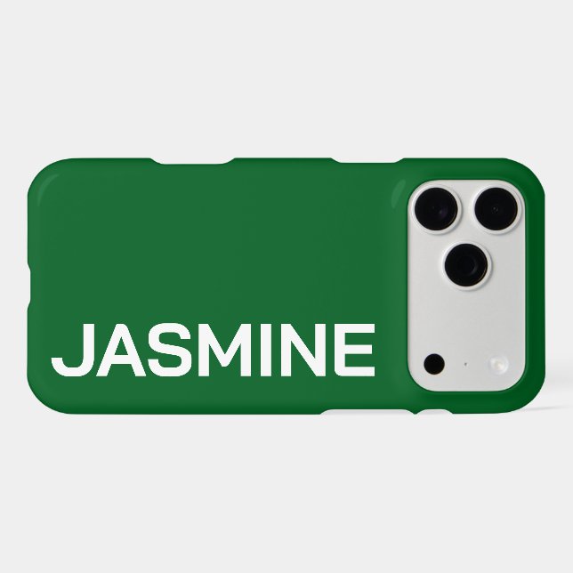 Personalized Name Stylish Minimal Monogram Modern (Back Horizontal)