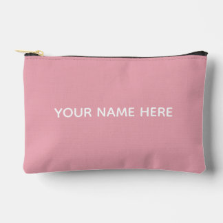 Personalized Name Stylish Modern Elegant Minimal Accessory Pouch