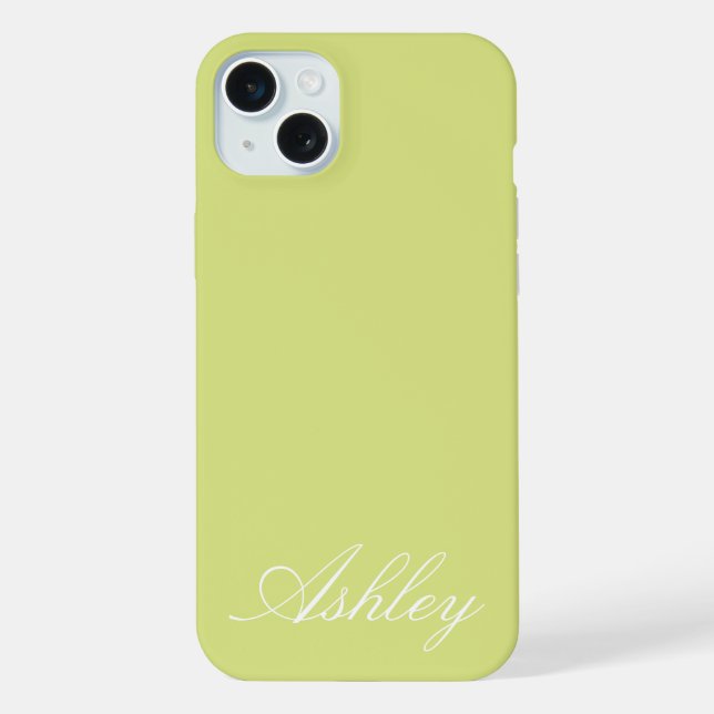 Personalized Name Stylish Modern Elegant Minimal  iPhone Case (Back)