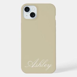 Personalized Name Stylish Modern Elegant Minimal iPhone 15 Plus Case
