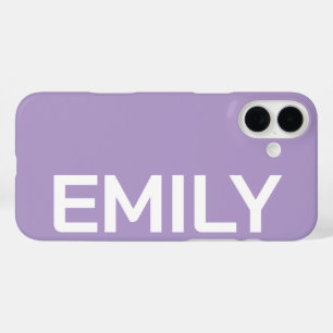 PERSONALIZED NAME STYLISH MODERN MINIMAL MONOGRAM  iPhone 16 PLUS CASE