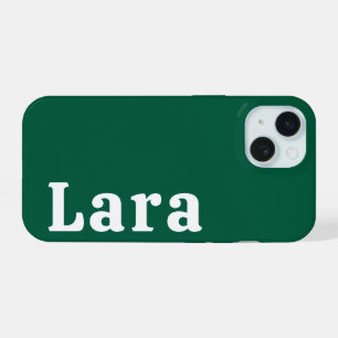 Personalized Name Stylish Modern Minimal Monogram iPhone 15 Case