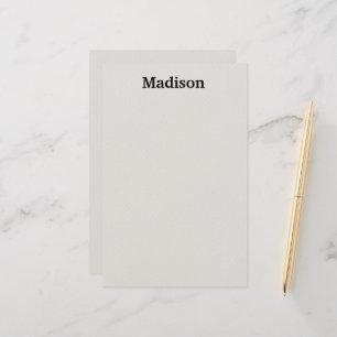 PERSONALIZED NAME STYLISH MODERN OFFICE SCHOOL STATIONERY