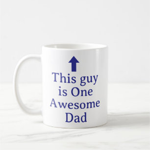 PERSONALIZED NAME & TEXT FUNNY SIMPLE STYLISH DAD COFFEE MUG