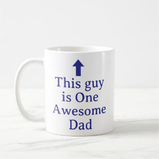 PERSONALIZED NAME & TEXT FUNNY SIMPLE STYLISH DAD COFFEE MUG