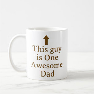 PERSONALIZED NAME & TEXT FUNNY SIMPLE STYLISH DAD COFFEE MUG