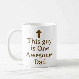 PERSONALIZED NAME & TEXT FUNNY SIMPLE STYLISH DAD COFFEE MUG
